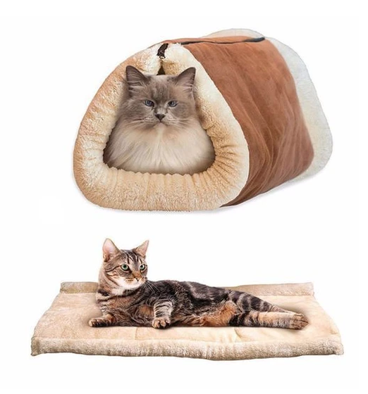 [SALE] Amazing Kitty Cave: 2-in-1 Cat Bed & Tunnel