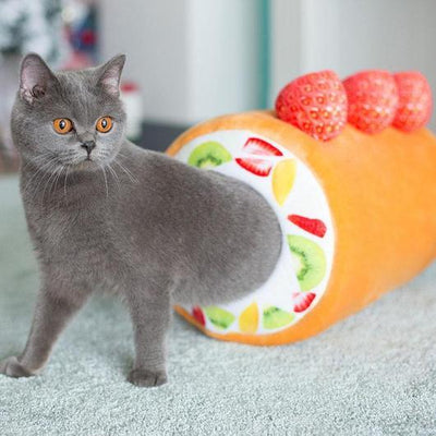 [SALE] Extra Plush Cat Fruit Roll Bed